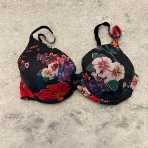SOMA 36C Floral Print Bra embraceable perfect coverage